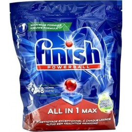 Finish All in 1 Max Ταμπλέτες Πλυντηρίου Πιάτων Λεμόνι 48 ΤΕΜ