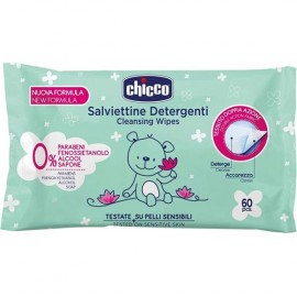 Chicco Μωρομάντηλα Cleansing Wipes Sensitive Skin 60τεμ