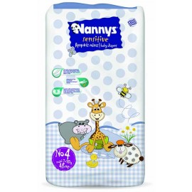Nannys Sensitive Παιδικές Πάνες Ν.4 Maxi 8-18kg 48ΤΕΜ