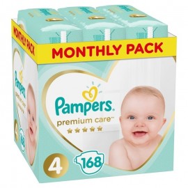 Pampers Premium Care Monthly Pack Νο4 (9-14kg) 168τεμ