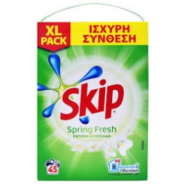 Skip Spring Fresh Σκόνη Πλυντηρίου Ρούχων 45 Πλύσεις