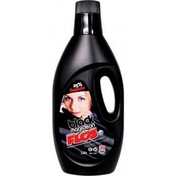 Flos Black Magiclean Υγρό Πλυντηρίου για Μαύρα Ρούχα 1.5L