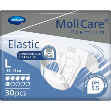 Molicare Premium Elastic Πάνες Ακράτειας Ενηλίκων Large 30ΤΕΜ