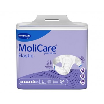 Hartmann Molicare Premium Elastic Πάνες Ακράτειας Νύχτας, 8 Σταγόνες Large 24τεμ Hartmann Molicare Premium Elastic Πάνες Ακράτειας Νύχτας, 8 Σταγόνες Large 24τεμ