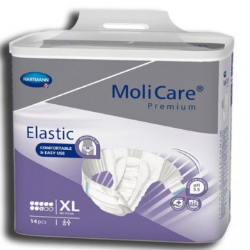 Hartmann Molicare Premium Elastic Πάνες Ακράτειας Νύχτας, 8 Σταγόνες XL 14τεμ