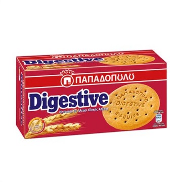 Παπαδοπούλου Digestive Μπισκότα Ολικής 250gr