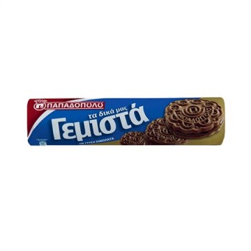 Παπαδοπούλου Μπισκότα Γεμιστά Κακάο 200gr