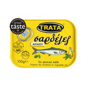 Trata Σαρδέλες Αιγαίο σε Φυτικό Λάδι 100gr