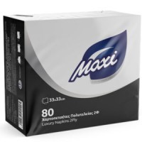 Maxi Χαρτοπετσέτες 33x33 80τεμ